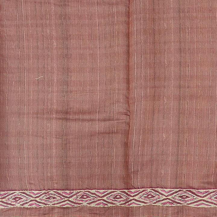 Hayagrivas Rosewood Pink Fancy Cotton Saree KBE2544C7-5