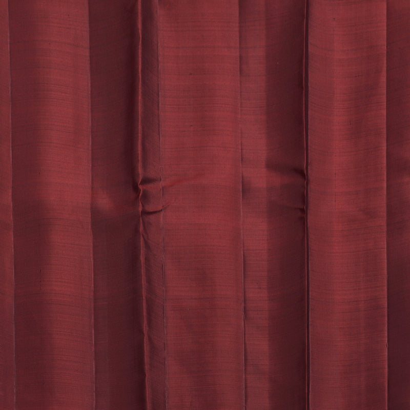 Hayagrivas Handloom MS Blue Kanjivaram Silk Saree with Araku Maroon Border KBF2549C2-2