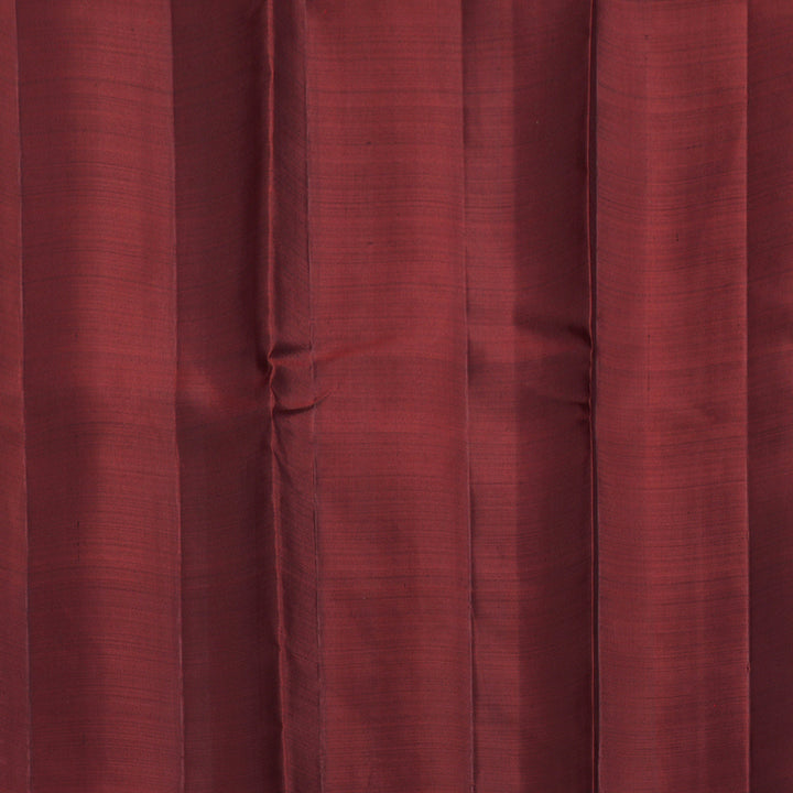 Hayagrivas Handloom MS Blue Kanjivaram Silk Saree with Araku Maroon Border KBF2549C2-2