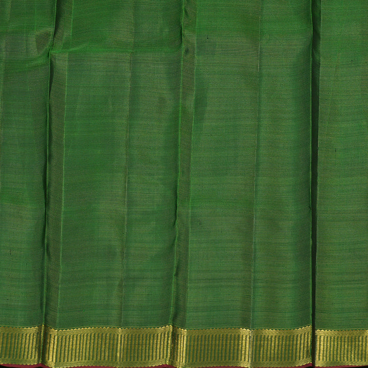 Hayagrivas Handloom Bottle Green Bridal Kanjivaram Silk Saree KBE254D3-1