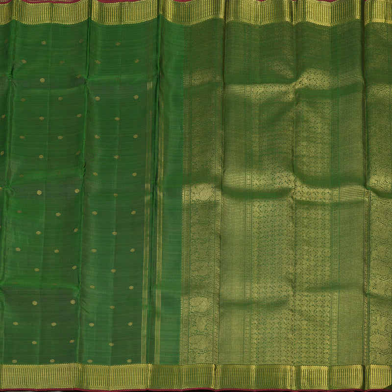 Hayagrivas Handloom Bottle Green Bridal Kanjivaram Silk Saree KBE254D3-1