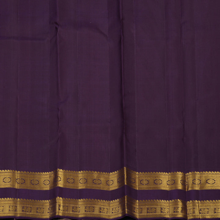 Hayagrivas Handloom Reddish-Orange Kanjivaram Silk Saree with Nagapazham Border KBE2550C1-2