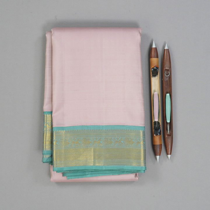 Hayagrivas Handloom Mild Onion Pink Kanjivaram Silk Saree KBE2550C2-1
