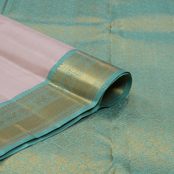 Hayagrivas Handloom Mild Onion Pink Kanjivaram Silk Saree KBE2550C2-1