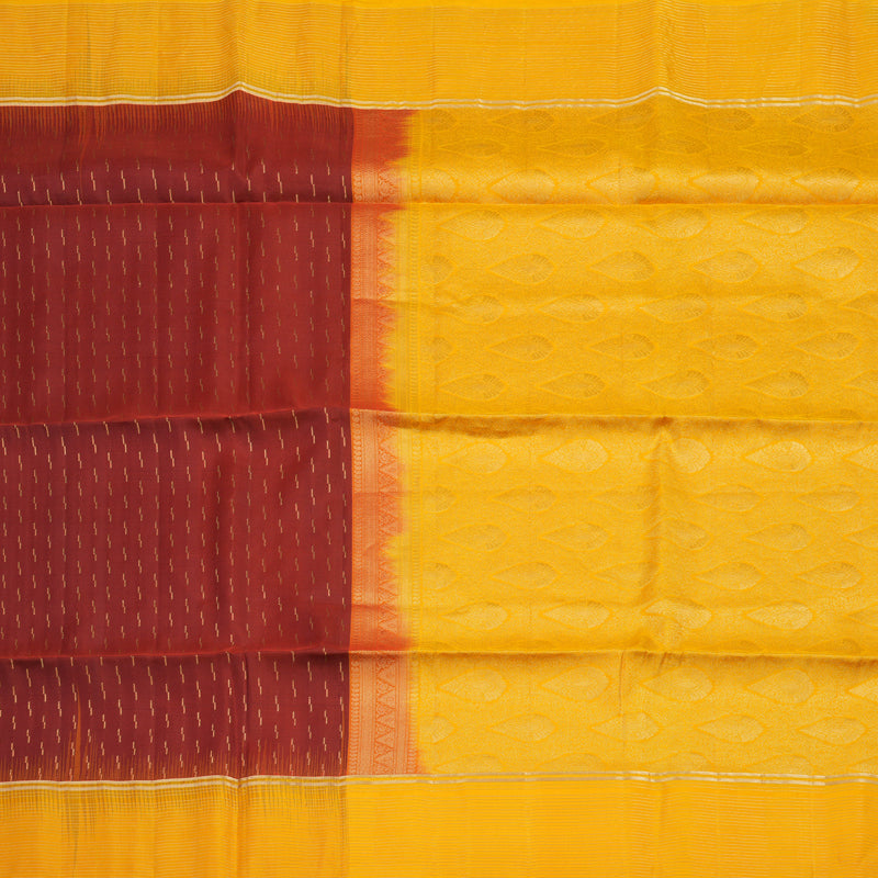 Hayagrivas Maroon Handloom Soft Silk Saree KBE2551C1-1