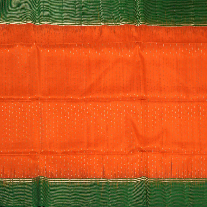 Hayagrivas Orange Handloom Soft Silk Saree KBE2551C1-4