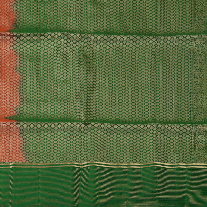 Hayagrivas Orange Handloom Soft Silk Saree KBE2551C1-4