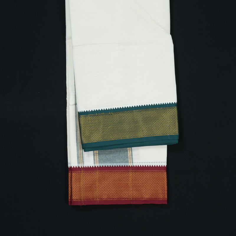 Hayagrivas Handloom 9*5 Cotton Dhotis KBE2553C1-1
