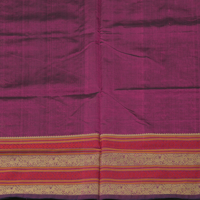 Hayagrivas Handloom Pure Silk Cotton Saree in Enchanting Purple KBE258E1-1