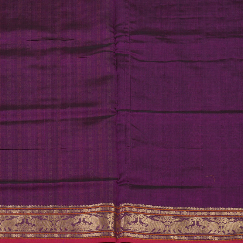 Hayagrivas Handloom Pure Silk Cotton Saree n Majestic Dark Purple KBE258E11-2