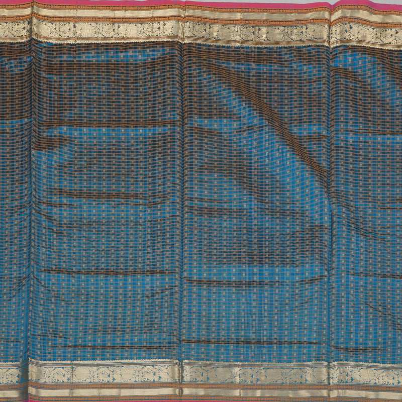 Hayagrivas Handloom Pure Silk Cotton Saree in Sky Blue KBE258E11-6