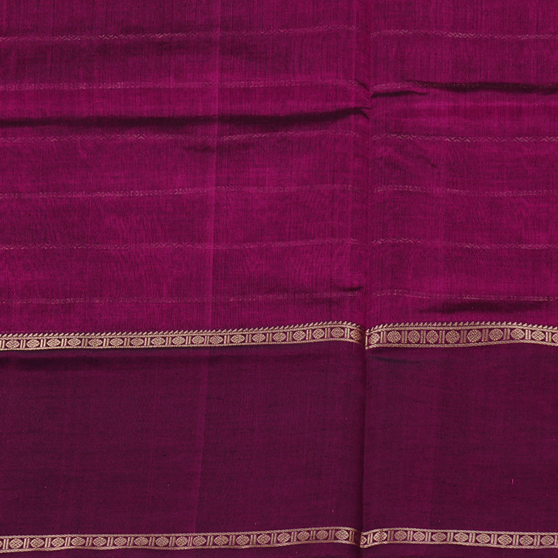 Hayagrivas Handloom Pure Silk Cotton Saree in Eye-Catching Dark Purple KBE258E13-2