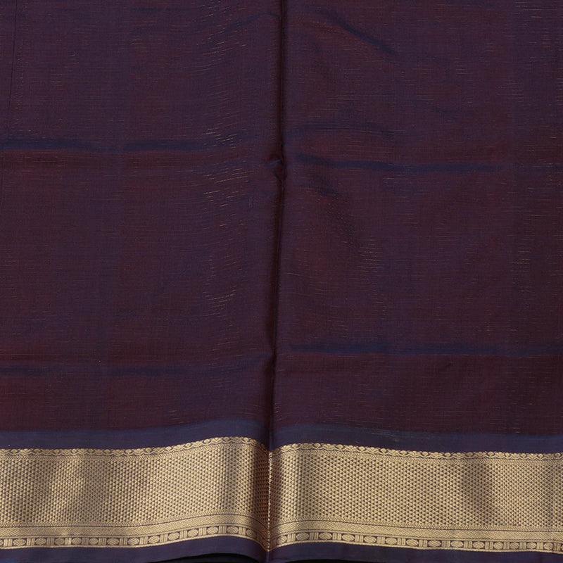 Hayagrivas Handloom Pure Silk Cotton Saree in Vivacious Dark Brown KBE258E15-5