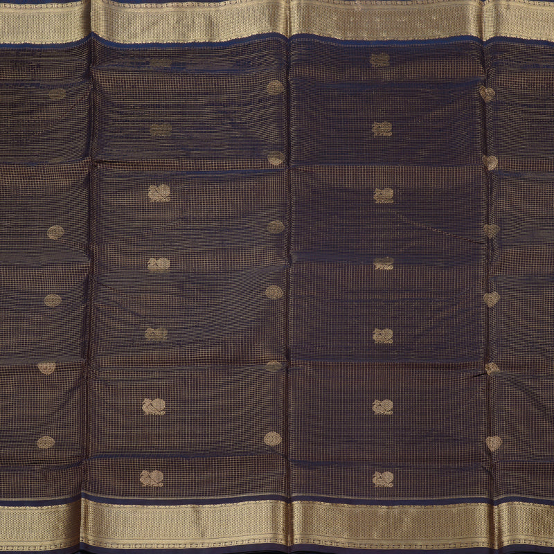Hayagrivas Handloom Pure Silk Cotton Saree in Vivacious Dark Brown KBE258E15-5
