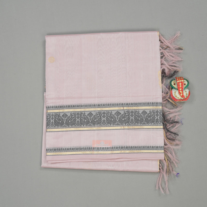 Hayagrivas Handloom Pure Silk Cotton Saree in Baby Pink KBE258E3-10
