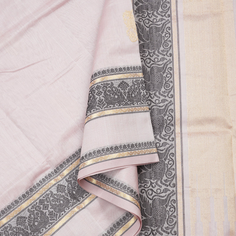 Hayagrivas Handloom Pure Silk Cotton Saree in Baby Pink KBE258E3-10