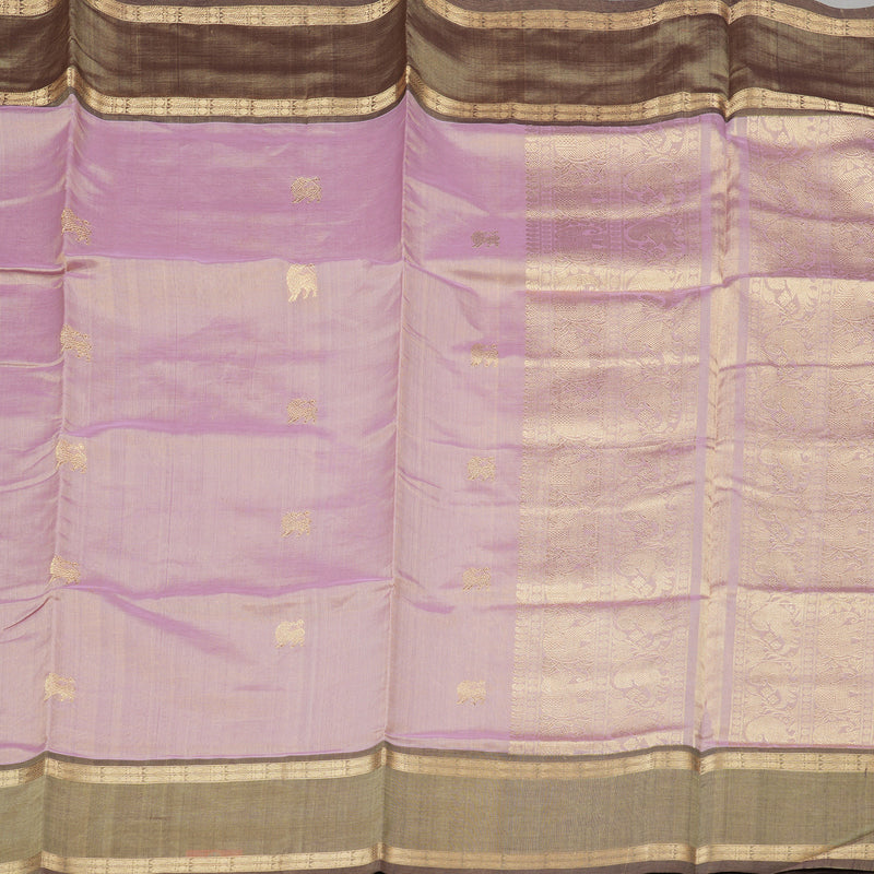 Hayagrivas Handloom Pure Silk Cotton Saree in Onion Pink KBE258E3-3