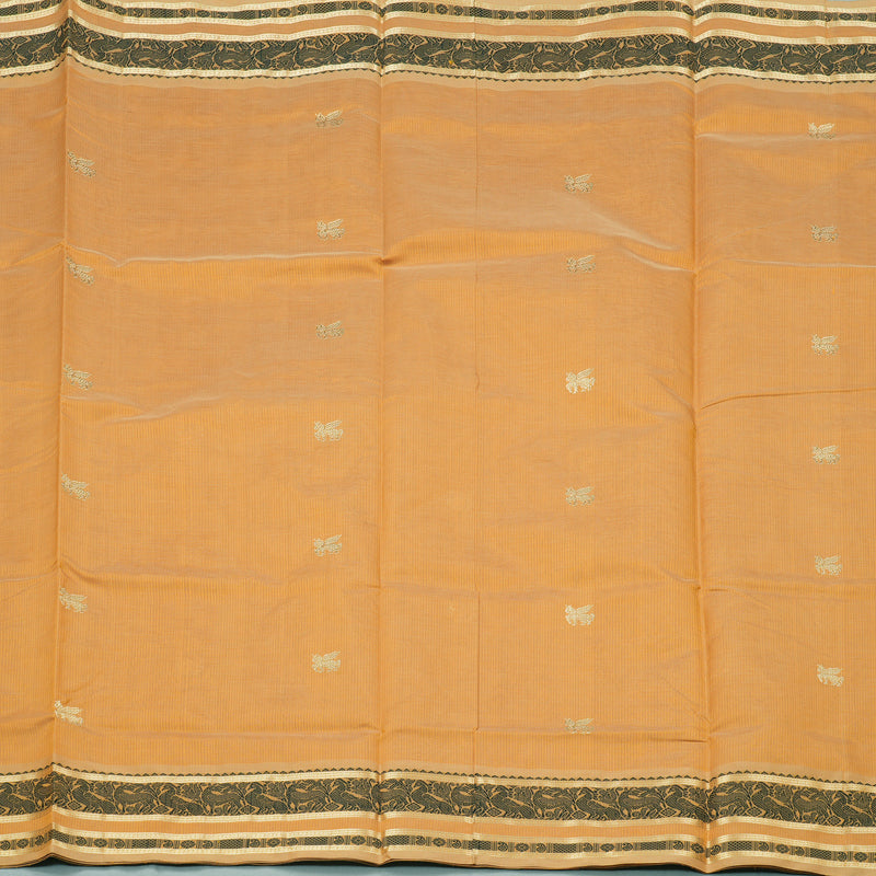 Hayagrivas Handloom Pure Silk Cotton Saree in Warm Mustard KBE258E3-7