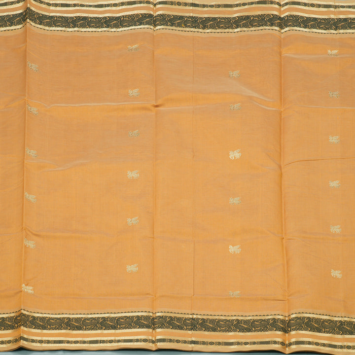 Hayagrivas Handloom Pure Silk Cotton Saree in Warm Mustard KBE258E3-7