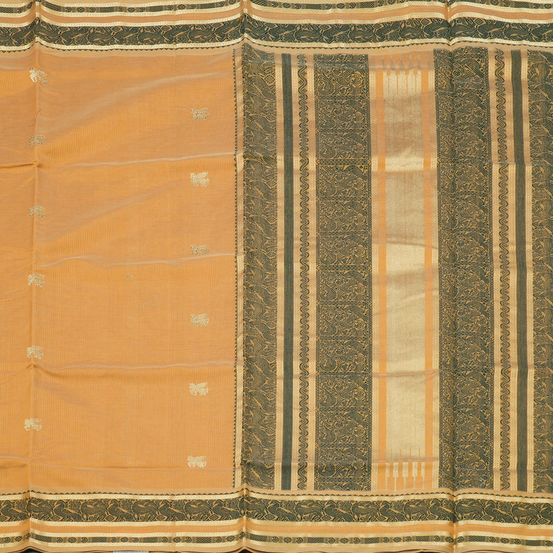 Hayagrivas Handloom Pure Silk Cotton Saree in Warm Mustard KBE258E3-7