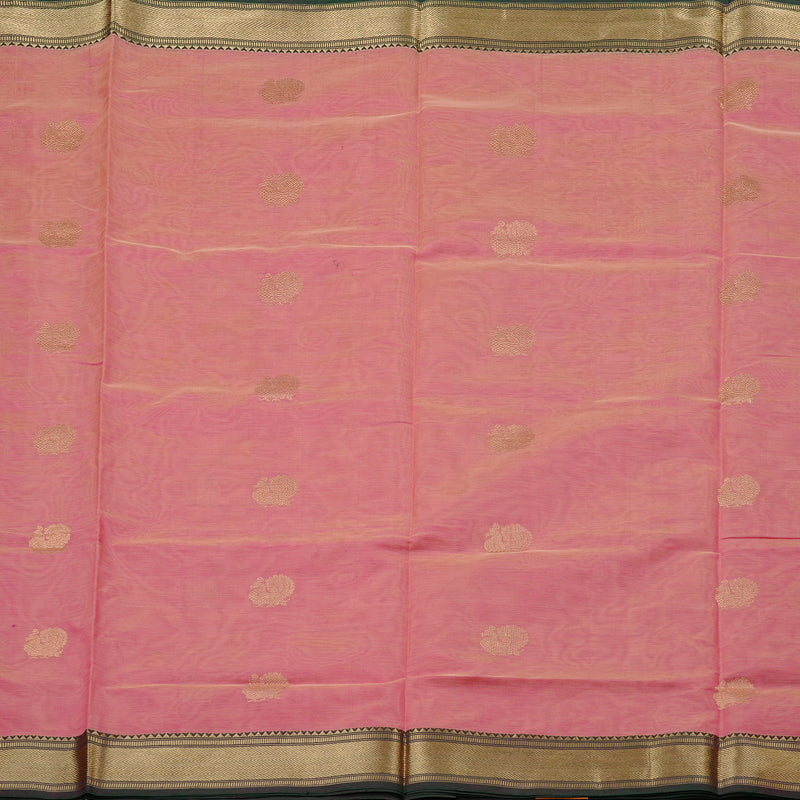 Hayagrivas Handloom Pure Silk Cotton Saree in Subtle Baby Pink KBE258E4-1