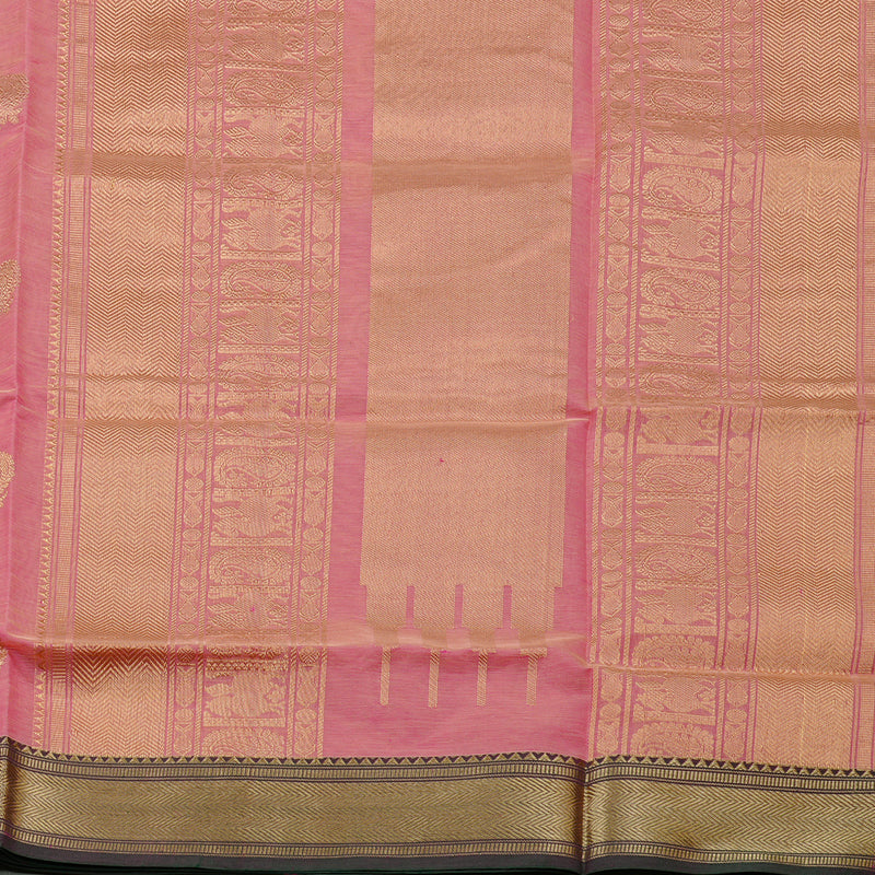 Hayagrivas Handloom Pure Silk Cotton Saree in Subtle Baby Pink KBE258E4-1