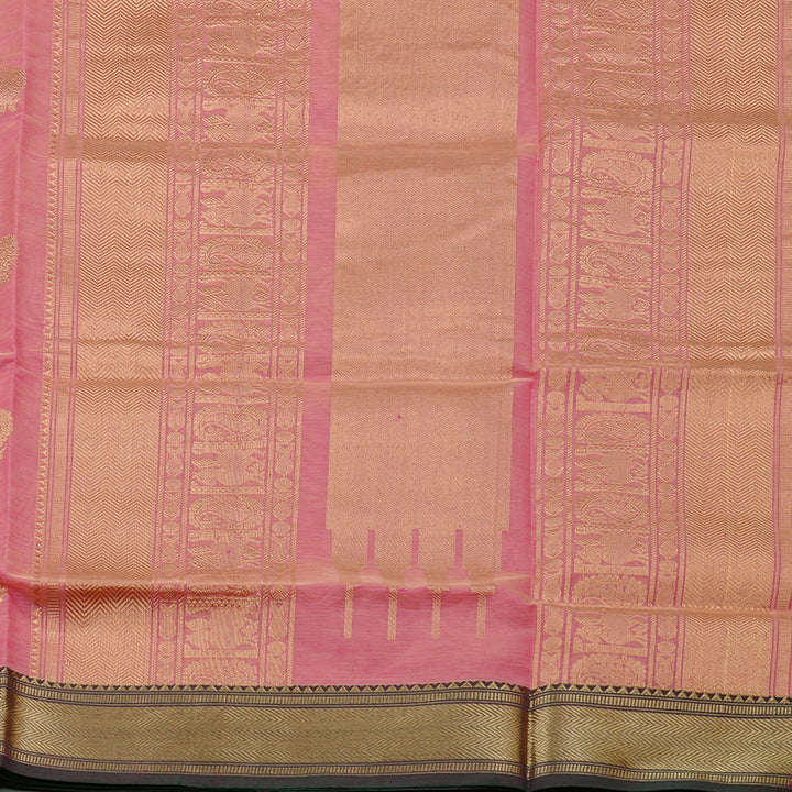 Hayagrivas Handloom Pure Silk Cotton Saree in Subtle Baby Pink KBE258E4-1