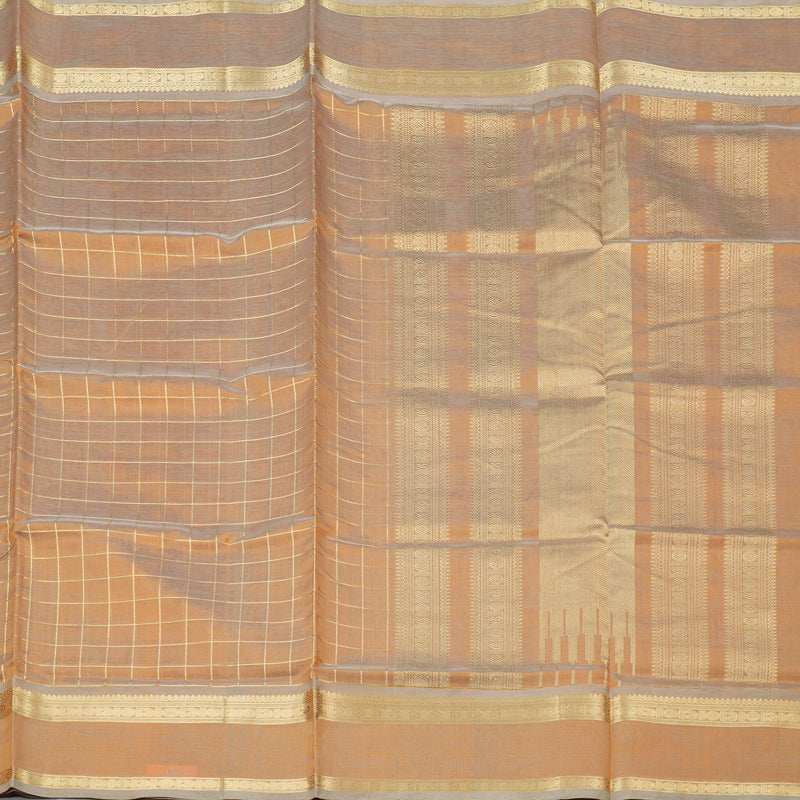 Hayagrivas Handloom Pure Silk Cotton Saree in Sandal KBE258E4-10