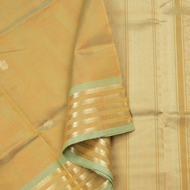 Hayagrivas Handloom Pure Silk Cotton Saree in Sandal KBE258E4-11
