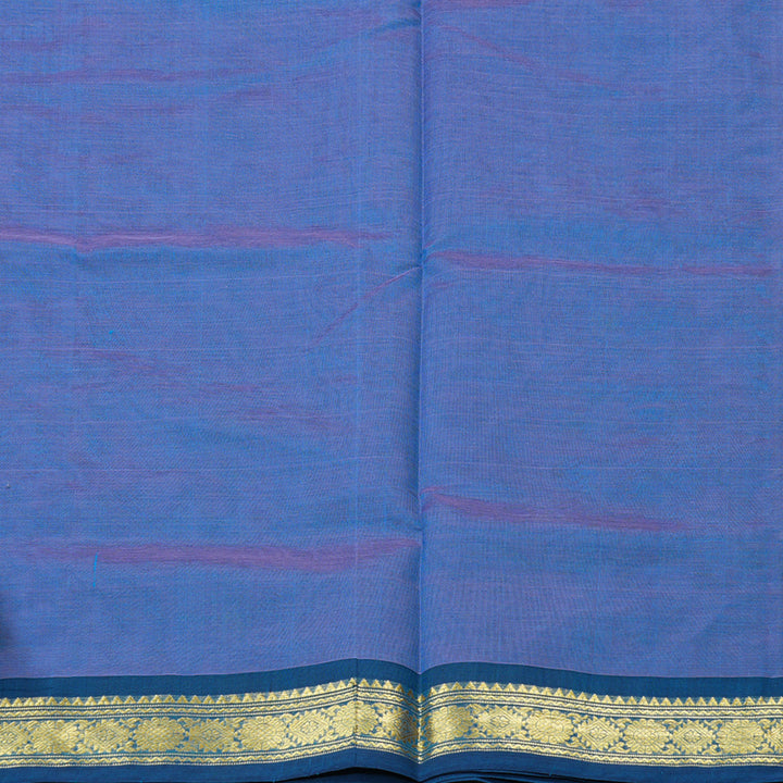 Hayagrivas Handloom Pure Silk Cotton Saree in Vibrant Sky Blue KBE258E4-5