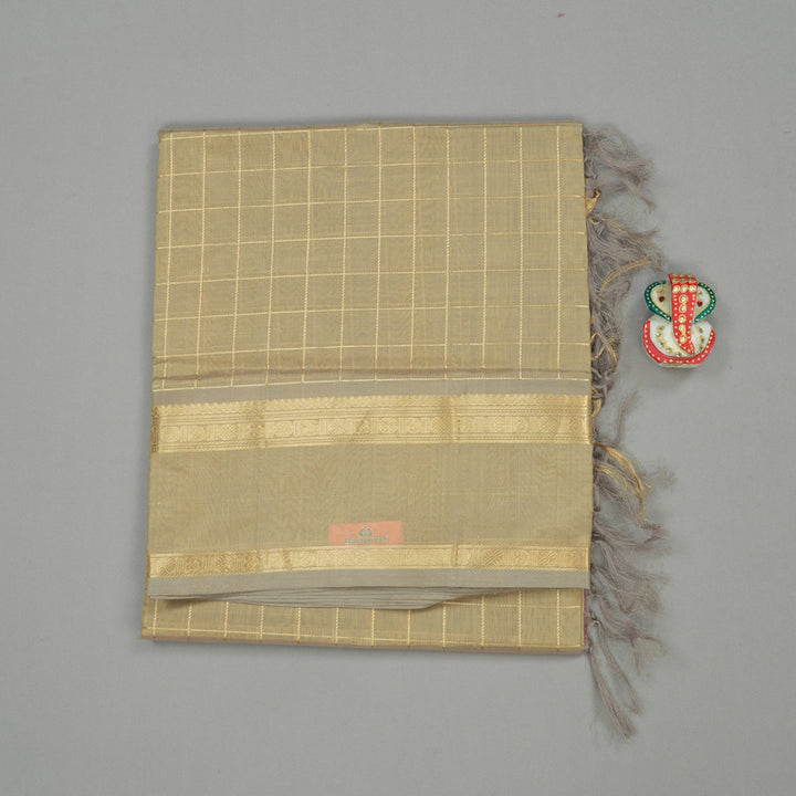 Hayagrivas Handloom Pure Silk Cotton Saree in Beige KBE258E4-8