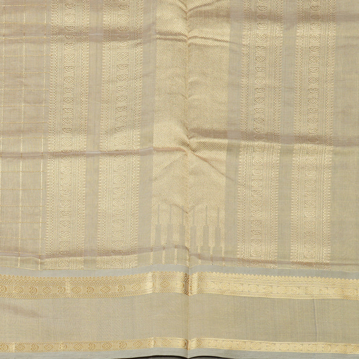 Hayagrivas Handloom Pure Silk Cotton Saree in Beige KBE258E4-8
