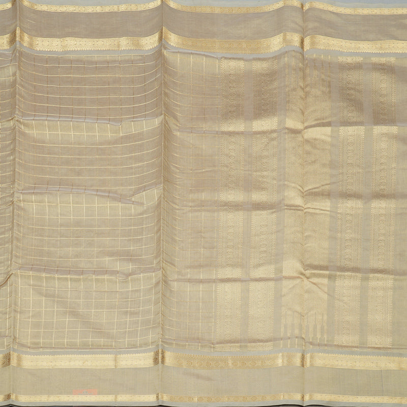 Hayagrivas Handloom Pure Silk Cotton Saree in Beige KBE258E4-8