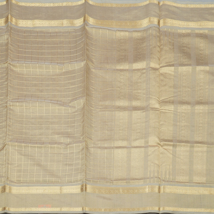 Hayagrivas Handloom Pure Silk Cotton Saree in Beige KBE258E4-8