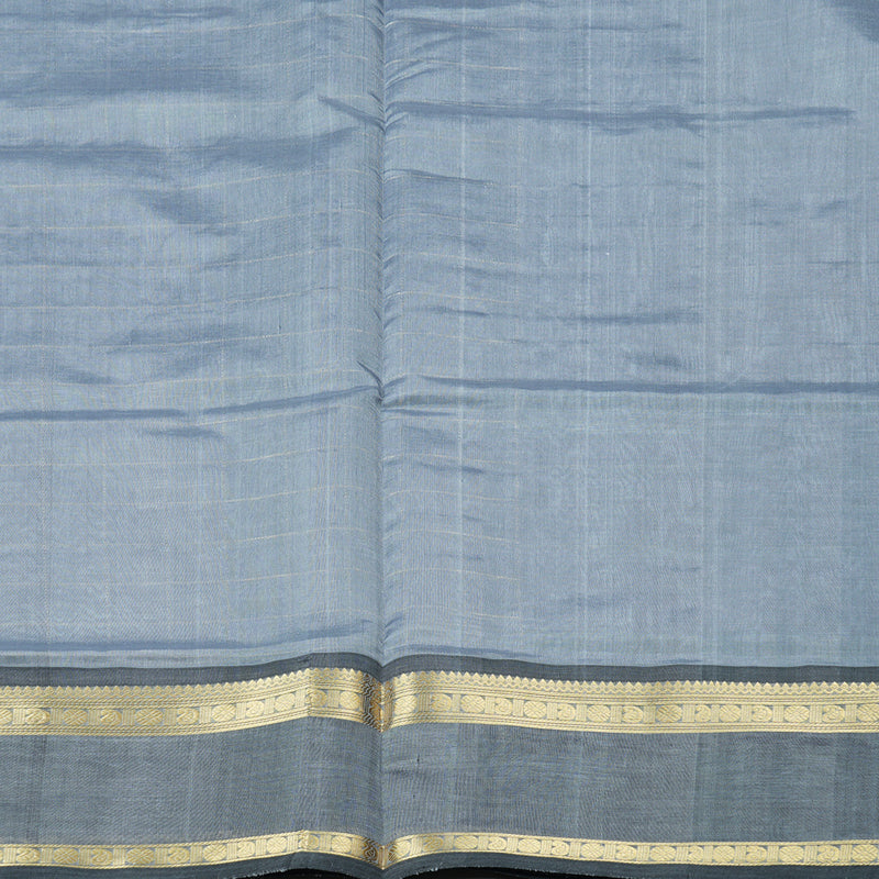 Hayagrivas Handloom Pure Silk Cotton Saree in Superb Silver Grey KBE258E4-9