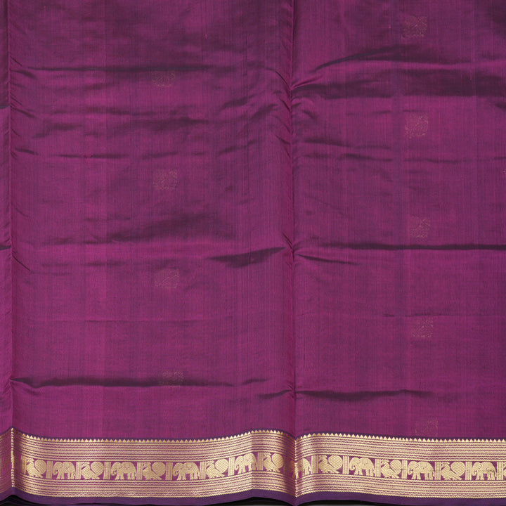 Hayagrivas Handloom Pure Silk Cotton Saree in Royal Purple KBE258E5-6