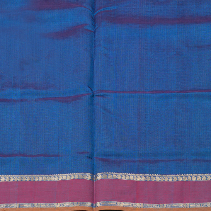 Hayagrivas Handloom Pure Silk Cotton Saree in Blue KBE258E6-3