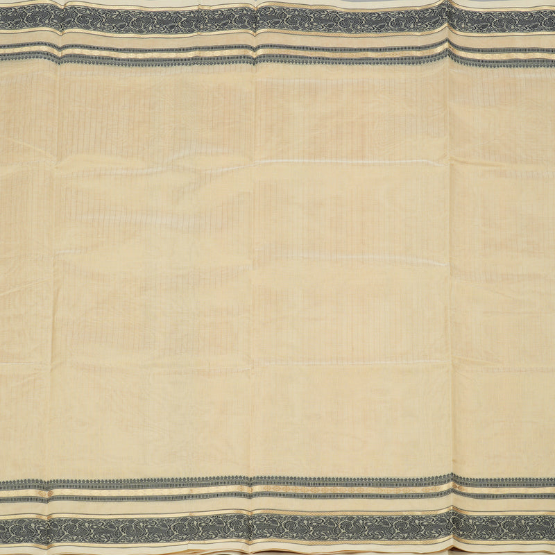 Hayagrivas Handloom Pure Silk Cotton Saree in Soft-Toned Sandal KBE258E7-1