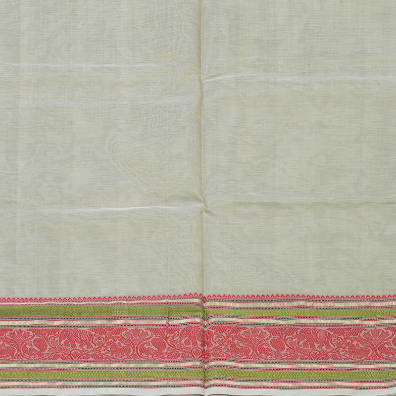 Hayagrivas Handloom Pure Silk Cotton Saree in Subtle Beige KBE258E7-2
