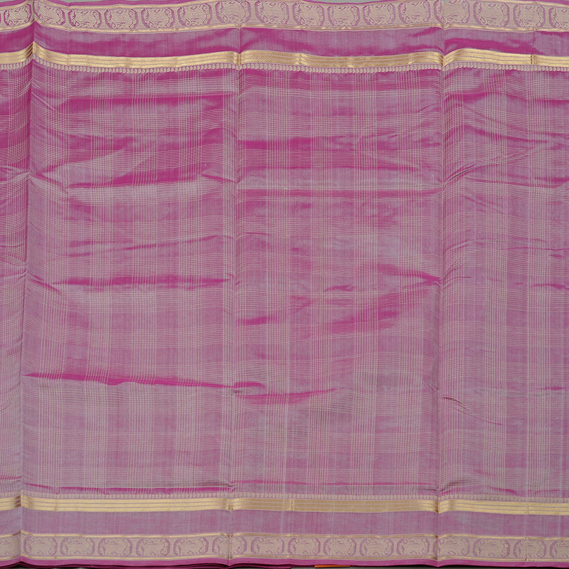 Hayagrivas Handloom Pure Silk Cotton Saree in Rich-toned Onion Pink KBE258E8-4