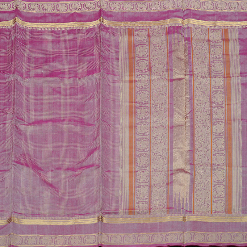 Hayagrivas Handloom Pure Silk Cotton Saree in Rich-toned Onion Pink KBE258E8-4