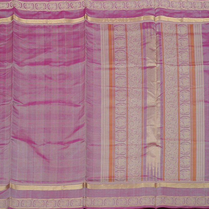 Hayagrivas Handloom Pure Silk Cotton Saree in Rich-toned Onion Pink KBE258E8-4