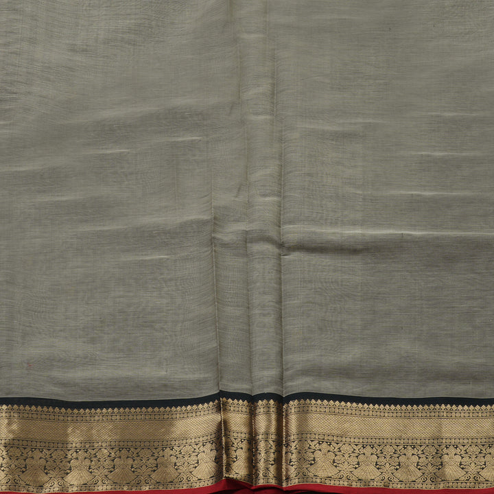 Hayagrivas Handloom Pure Silk Cotton Saree in Charming Grey KBE258E9-10
