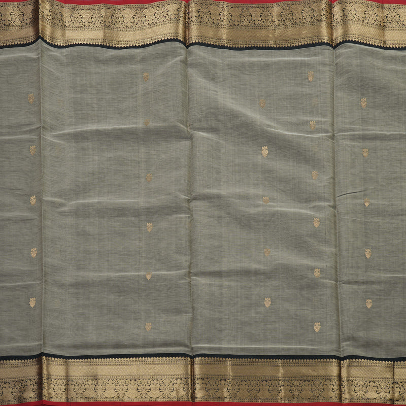 Hayagrivas Handloom Pure Silk Cotton Saree in Charming Grey KBE258E9-10