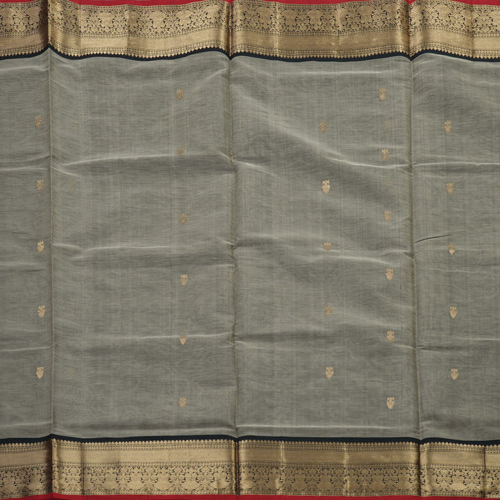 Hayagrivas Handloom Pure Silk Cotton Saree in Charming Grey KBE258E9-10