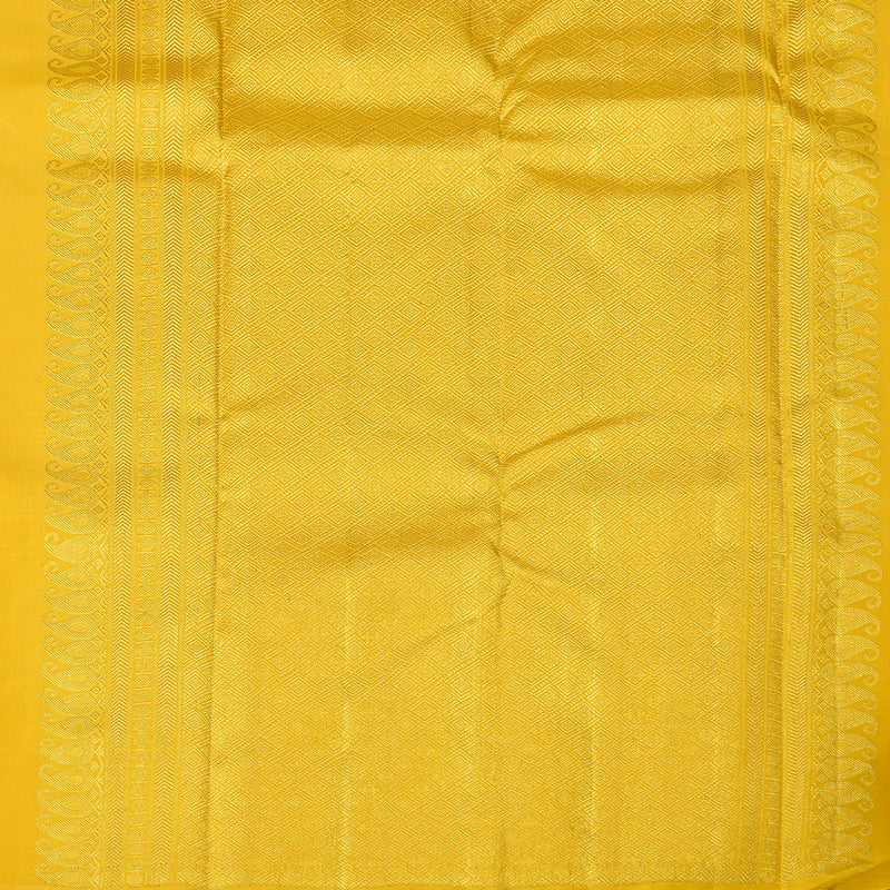 Hayagrivas Yellow Handloom Kanjivaram Silk Saree KBE25D6-2
