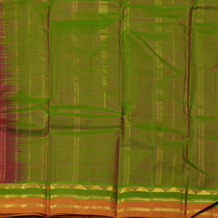 Hayagrivas Maroon Handloom Kanjivaram Silk Saree with Mandhalir Border KBE263E1-7