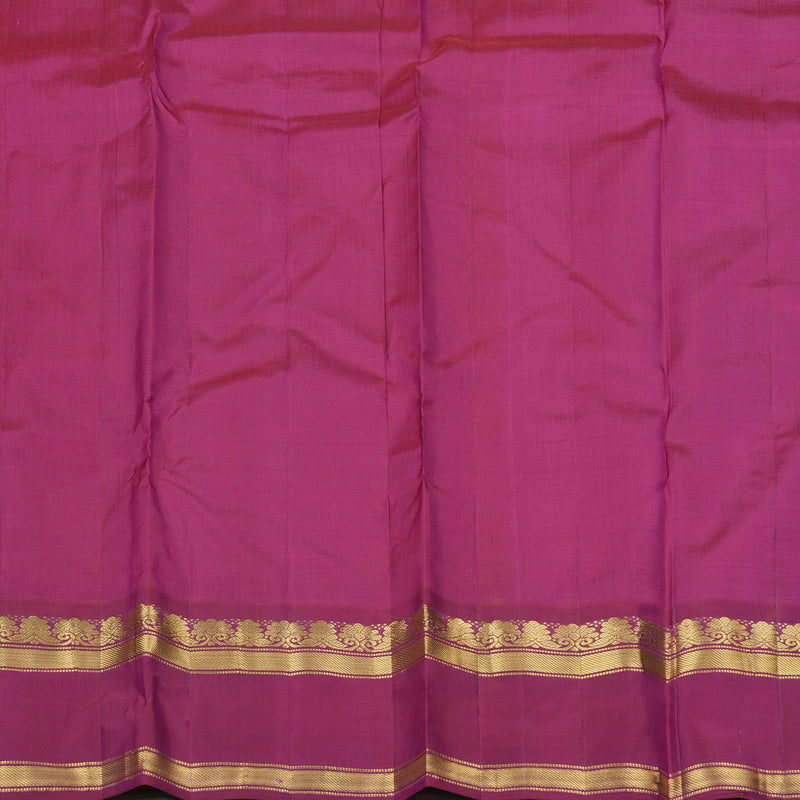 Hayagrivas Handloom Kanjivaram silk saree in Classic Dual tone Ganga jamuna border  KBE264E2-15