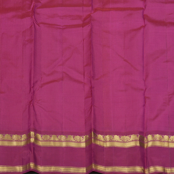 Hayagrivas Handloom Kanjivaram silk saree in Classic Dual tone Ganga jamuna border  KBE264E2-15
