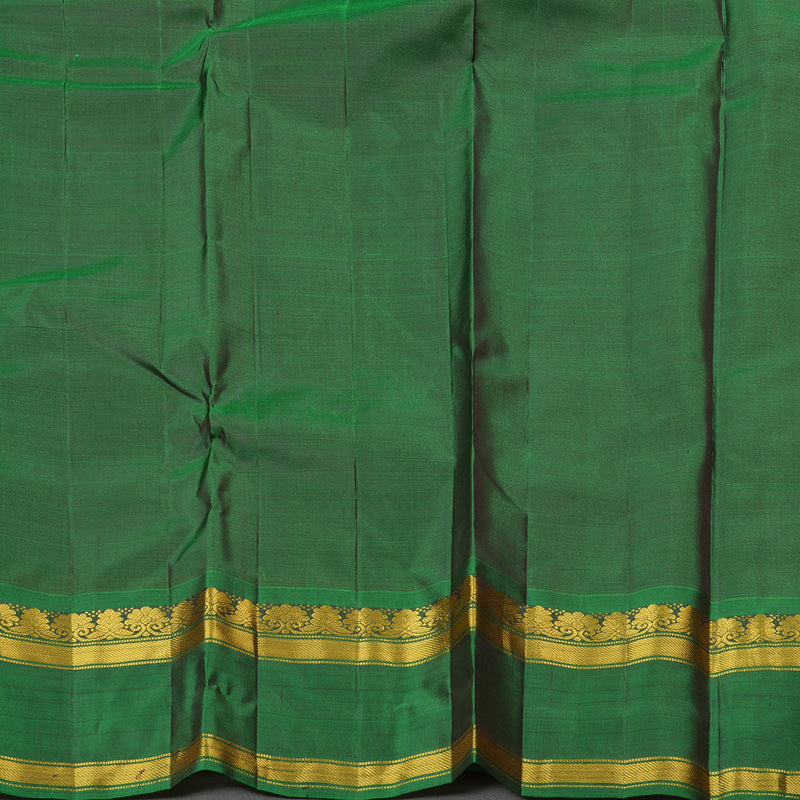 Hayagrivas Handloom Kanjivaram silk saree in Manthalir Ganga and jamuna border KBE264E2-7